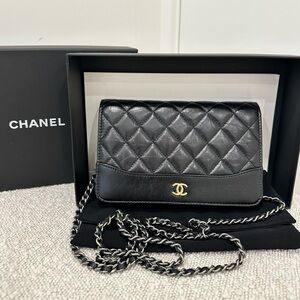 Chanel Gabrielle Black WOC Wallet on Chain